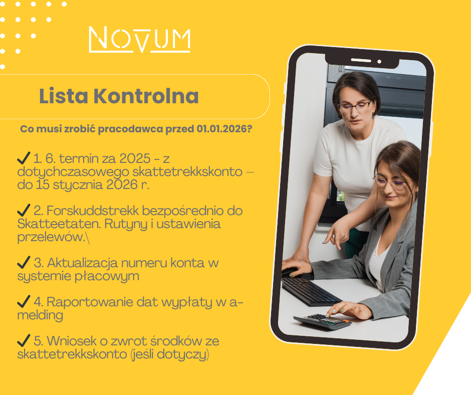 skattetrekkskonto księgowość Norwegia